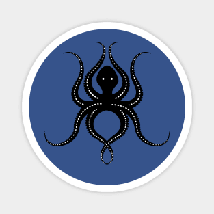 Black Octopus Magnet